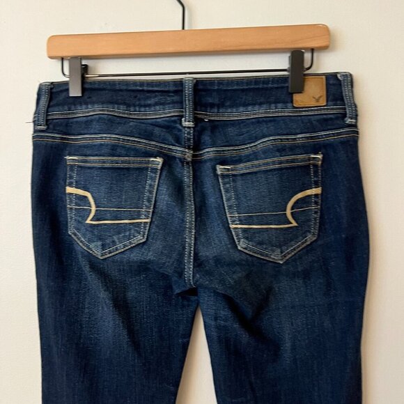 American Eagle Slim Boot Dark Wash Jeans Women's Size 4 - Picture 7 of 8
